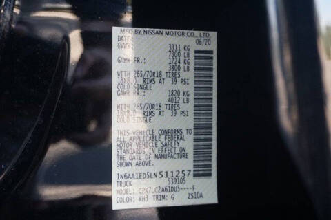 2020 Nissan Titan SV