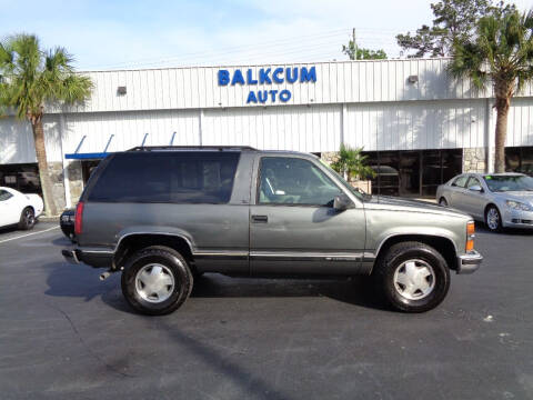 1999 Chevrolet Tahoe for sale at BALKCUM AUTO INC in Wilmington NC