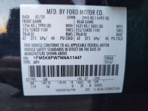 2022 Ford Explorer Hybrid Limited