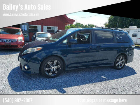 2012 Toyota Sienna for sale at Bailey's Auto Sales in Cloverdale VA