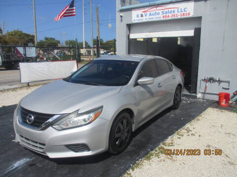 2016 Nissan Altima for sale at K & V AUTO SALES LLC in Hollywood FL