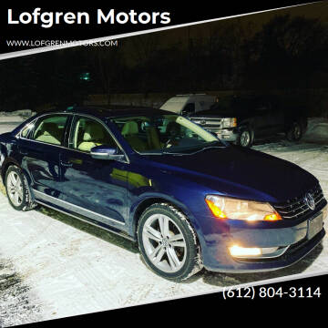 2013 Volkswagen Passat for sale at Lofgren Motors in Wayzata MN
