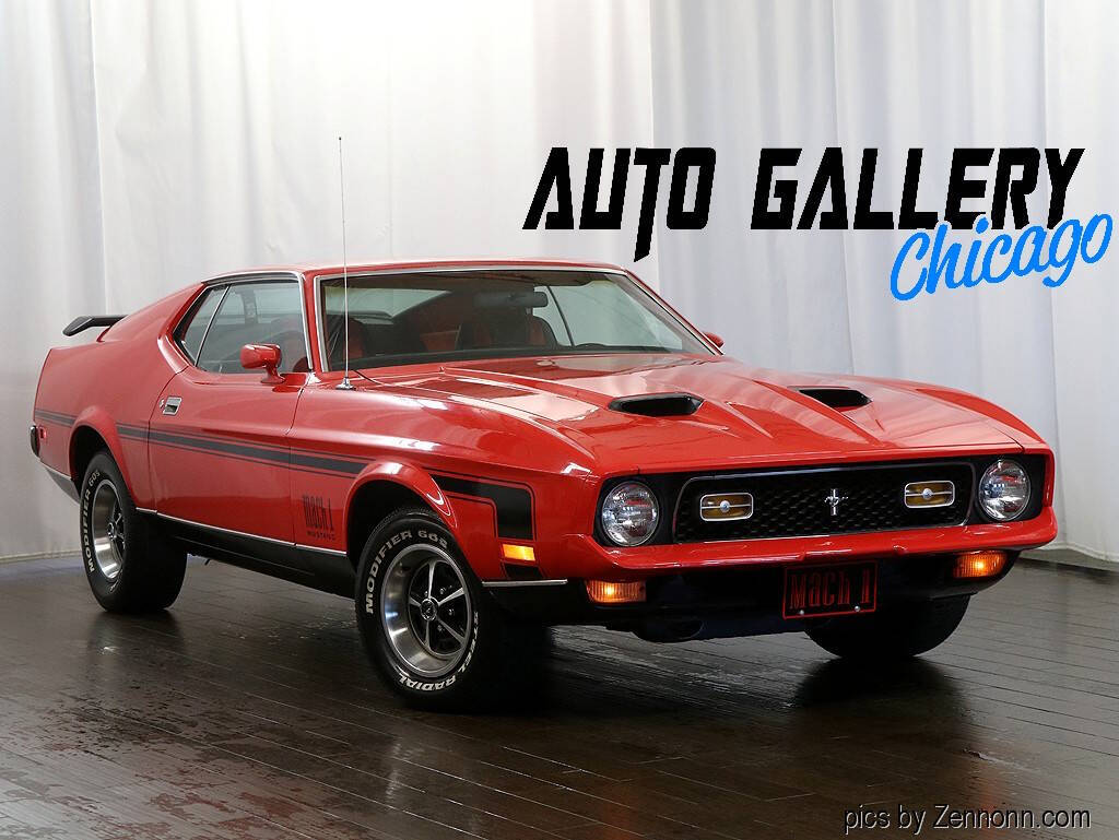 Red 1971 Ford Mustang 1