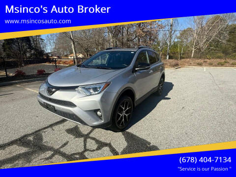 2017 Toyota RAV4 for sale at Msinco's Auto Broker in Snellville GA