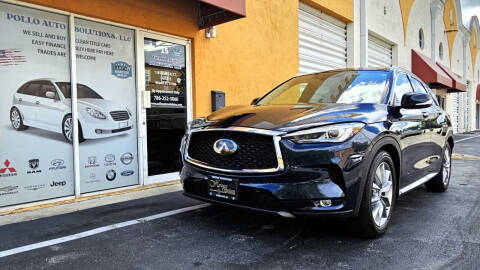2019 Infiniti QX50 for sale at POLLO AUTO SOLUTIONS in Miami FL