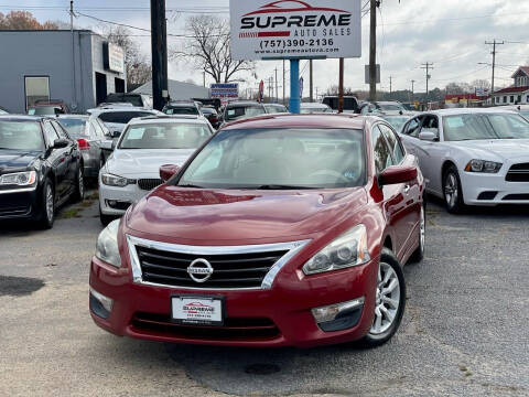2015 Nissan Altima for sale at Supreme Auto Sales in Chesapeake VA