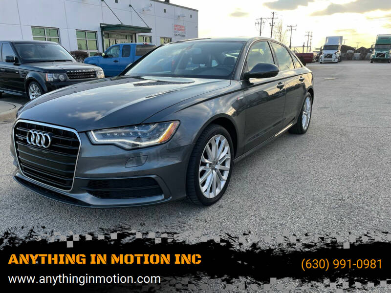 2014 Audi A6 for sale at ANYTHING IN MOTION INC in Bolingbrook IL