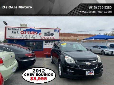 2012 Chevrolet Equinox for sale at Os'Cars Motors in El Paso TX