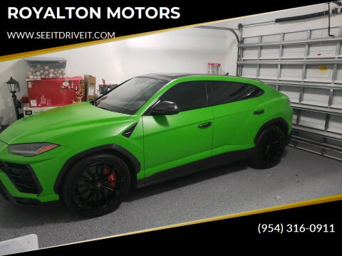 2020 Lamborghini Urus for sale at ROYALTON MOTORS in Plantation FL