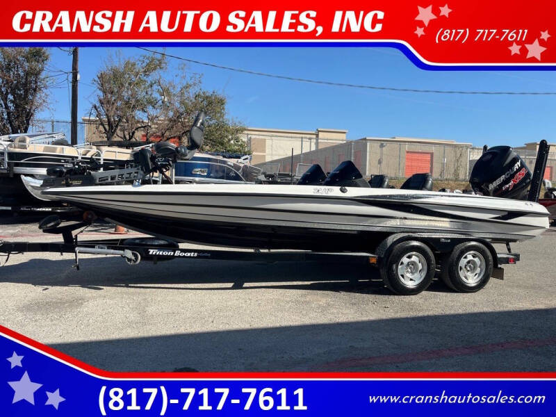 2013 Triton 21 HP for sale at CRANSH AUTO SALES, INC in Arlington TX