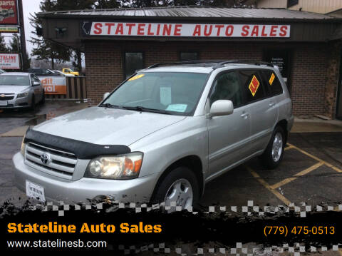 2005 Toyota Highlander for sale at Stateline Auto Sales in South Beloit IL