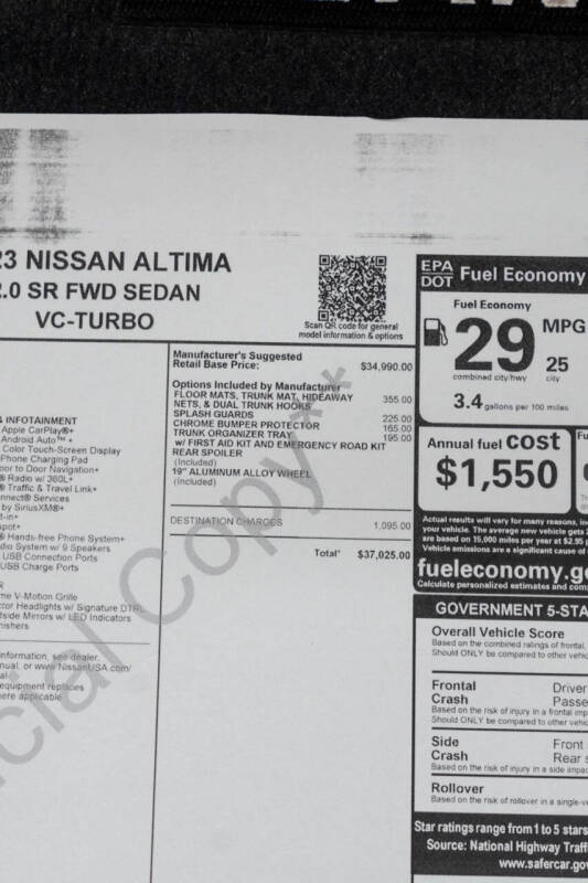 2023 Nissan Altima 2.0 SR