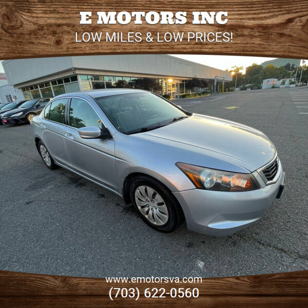 2009 Honda Accord for sale at E Motors INC in Vienna VA