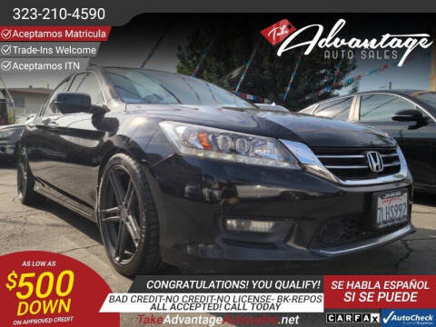 2015 Honda Accord for sale at ADVANTAGE AUTO SALES INC in Bell CA