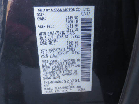 2012 Nissan Xterra PRO-4X
