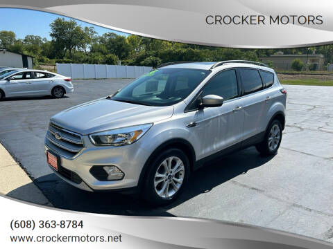 2018 Ford Escape for sale at Crocker Motors in Beloit WI