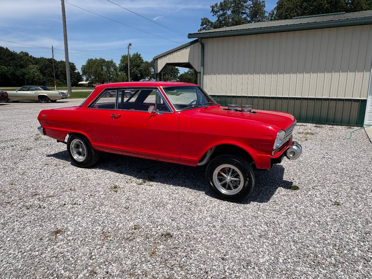 Red 1963 Chevrolet Nova 1