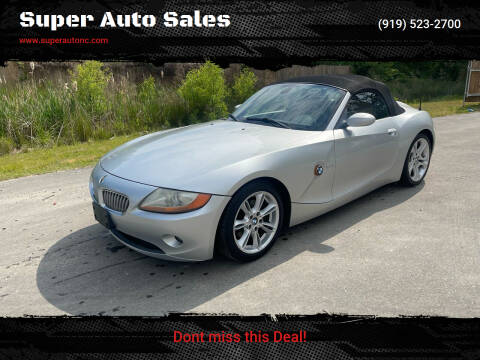 2004 BMW Z4 for sale at Super Auto Sales in Fuquay Varina NC