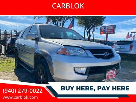 2002 Acura MDX for sale at CARBLOK in Lewisville TX