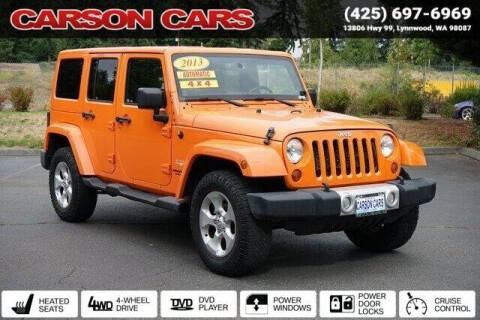 2013 Jeep Wrangler Unlimited for sale at Carson Cars in Lynnwood WA