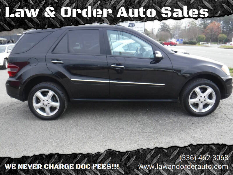 2008 Mercedes-Benz M-Class for sale at Law & Order Auto Sales in Pilot Mountain NC
