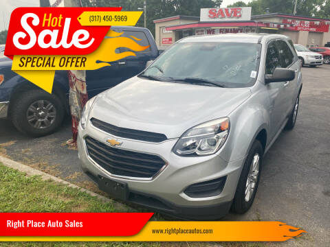 2017 Chevrolet Equinox for sale at Right Place Auto Sales in Indianapolis IN