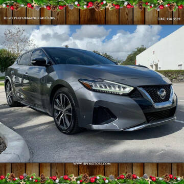 2020 Nissan Maxima for sale at HIGH PERFORMANCE MOTORS in Hollywood FL