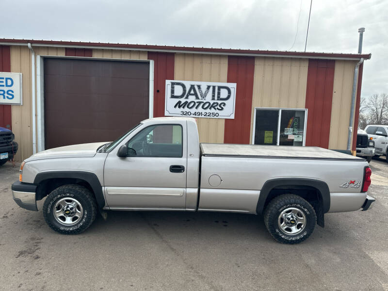 2004 Chevrolet Silverado 1500 for sale at DAVID MOTORS LLC in Grey Eagle MN