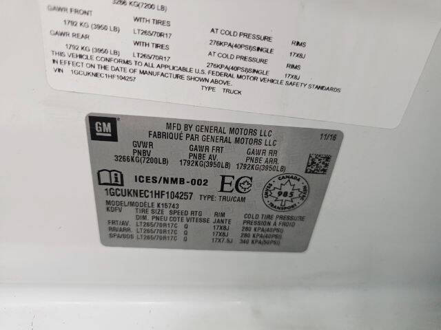 2017 Chevrolet Silverado 1500