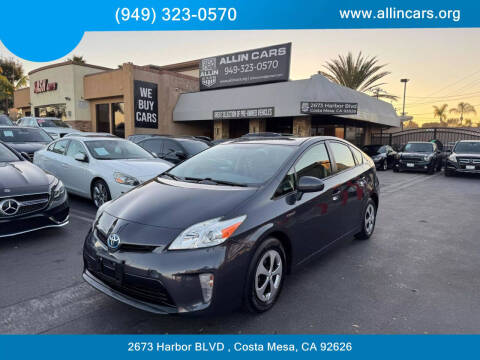 2015 Toyota Prius for sale at Allin Cars in Costa Mesa CA