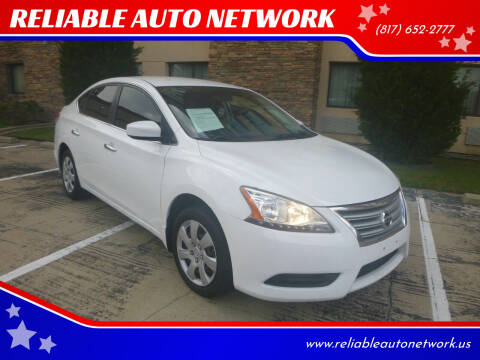 2015 Nissan Sentra for sale at RELIABLE AUTO NETWORK in Arlington TX
