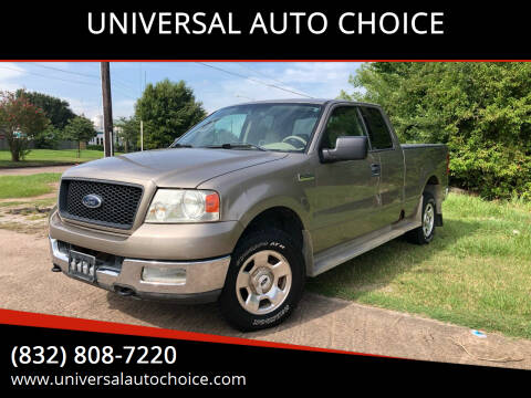 2004 Ford F-150 for sale at UNIVERSAL AUTO CHOICE in Houston TX