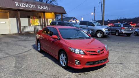 2012 Toyota Corolla for sale at Kidron Kars INC in Orrville OH