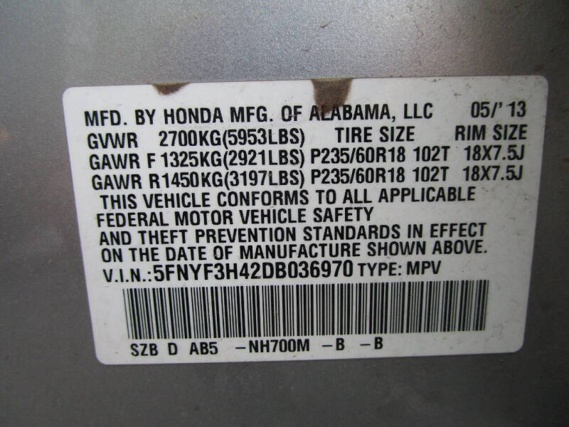 2013 Honda Pilot EX