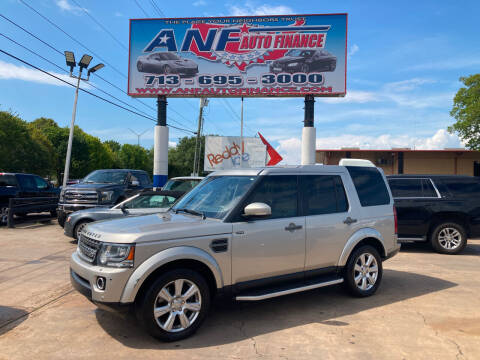 2015 Land Rover LR4 for sale at ANF AUTO FINANCE in Houston TX