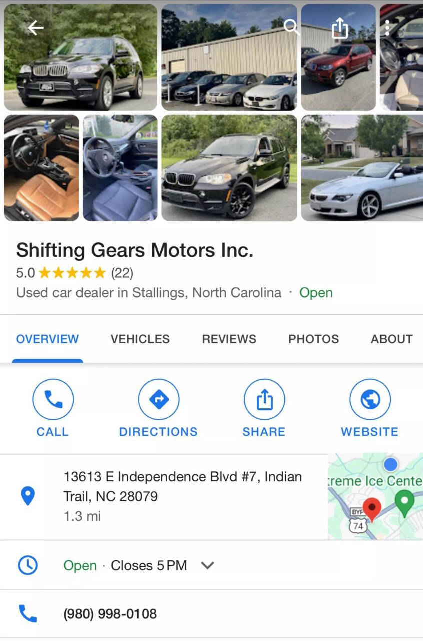 2012 Nissan Altima for sale at Shifting Gears Motors in Indian Trail, NC