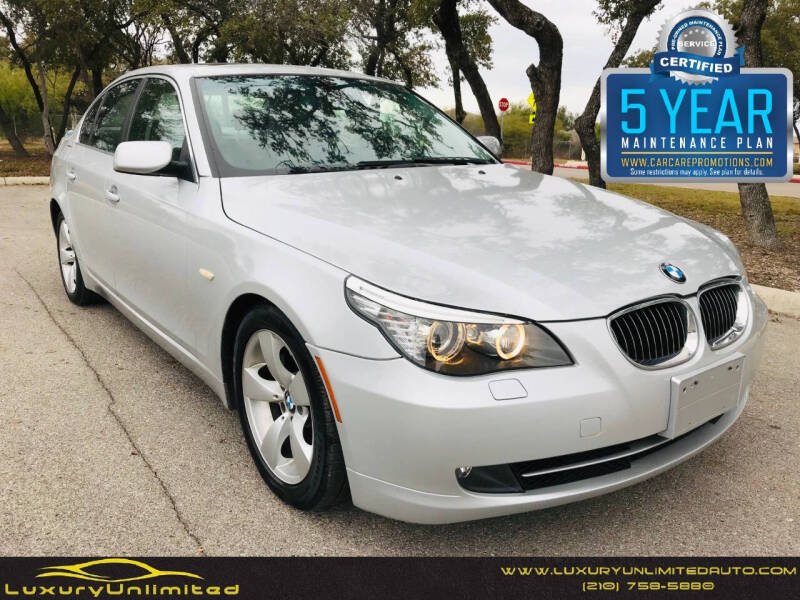 2008 BMW 5 Series for sale at LUXURY UNLIMITED AUTO SALES in San Antonio TX