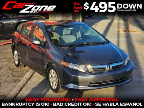 2012 Honda Civic for sale at Carzone Automall in South Gate CA