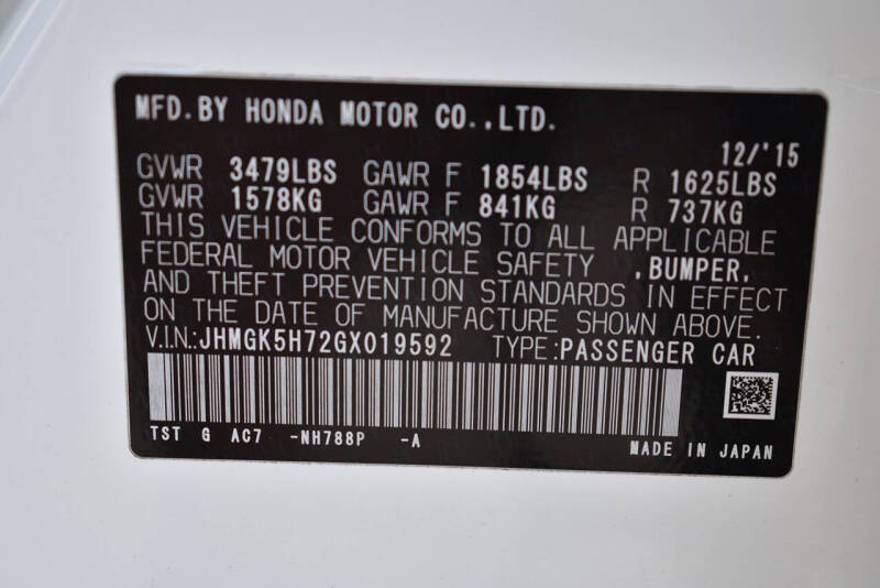 2016 Honda Fit EX