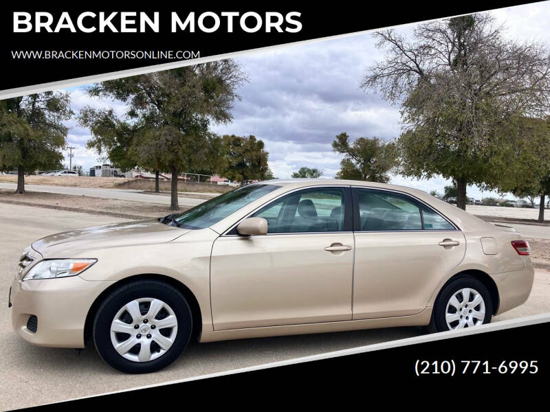 2010 Toyota Camry for sale at BRACKEN MOTORS in San Antonio TX