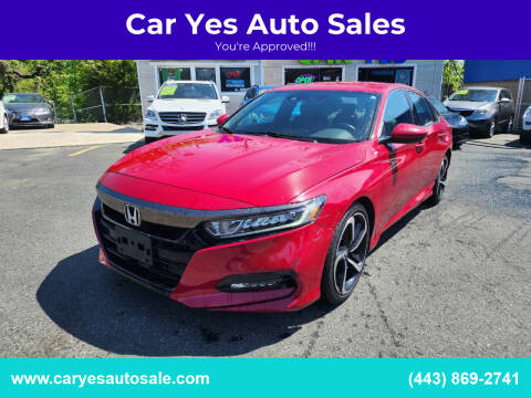 2018 Honda Accord for sale at Car Yes Auto Sales in Baltimore MD