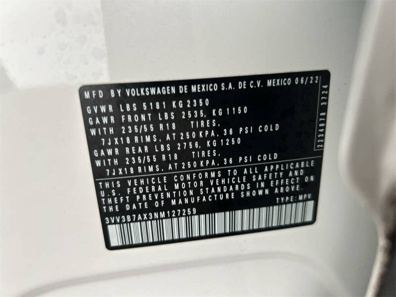 2022 Volkswagen Tiguan SE