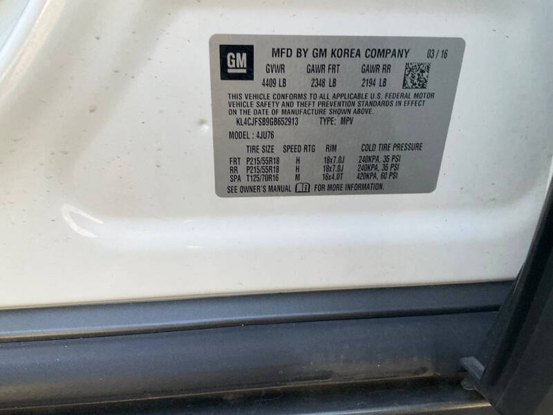 2016 Buick Encore Convenience