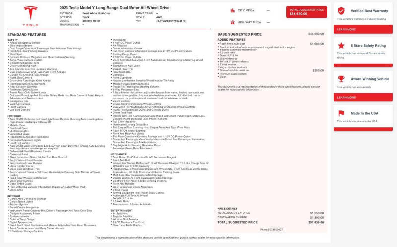 2023 Tesla Model Y Long Range