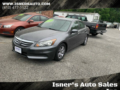 2011 Honda Accord for sale at Isner's Auto Sales Inc in Dundalk MD