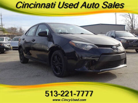 2016 Toyota Corolla for sale at Cincinnati Used Auto Sales in Cincinnati OH