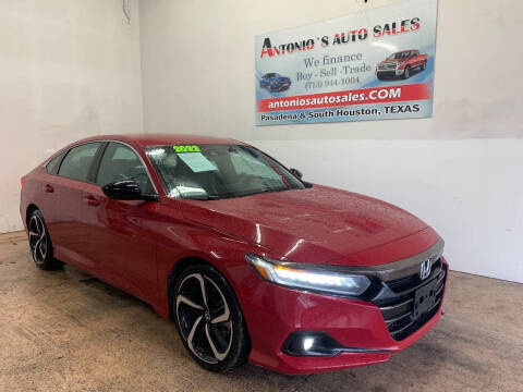 2022 Honda Accord for sale at Antonio's Auto Sales in South Houston TX