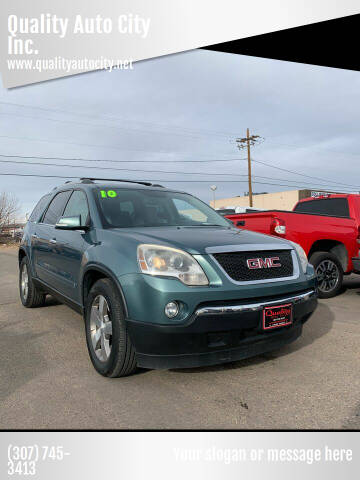 2010 GMC Acadia for sale at Quality Auto City Inc. in Laramie WY