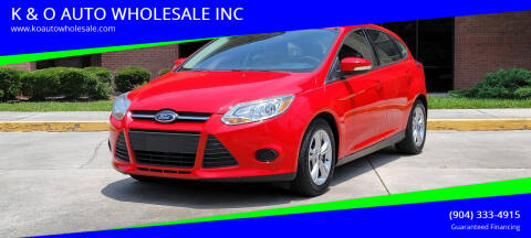 2013 Ford Focus for sale at K & O AUTO WHOLESALE INC in Jacksonville FL
