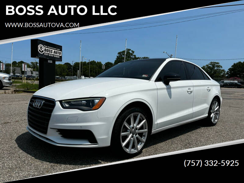 2016 Audi A3 for sale at BOSS AUTO LLC in Norfolk VA